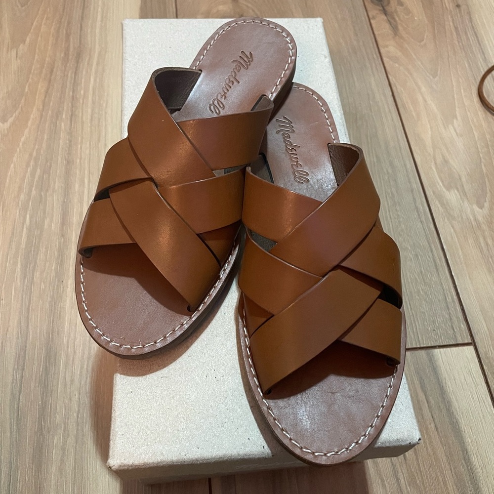 Madewell The Boardwalk Woven Slide Sandal